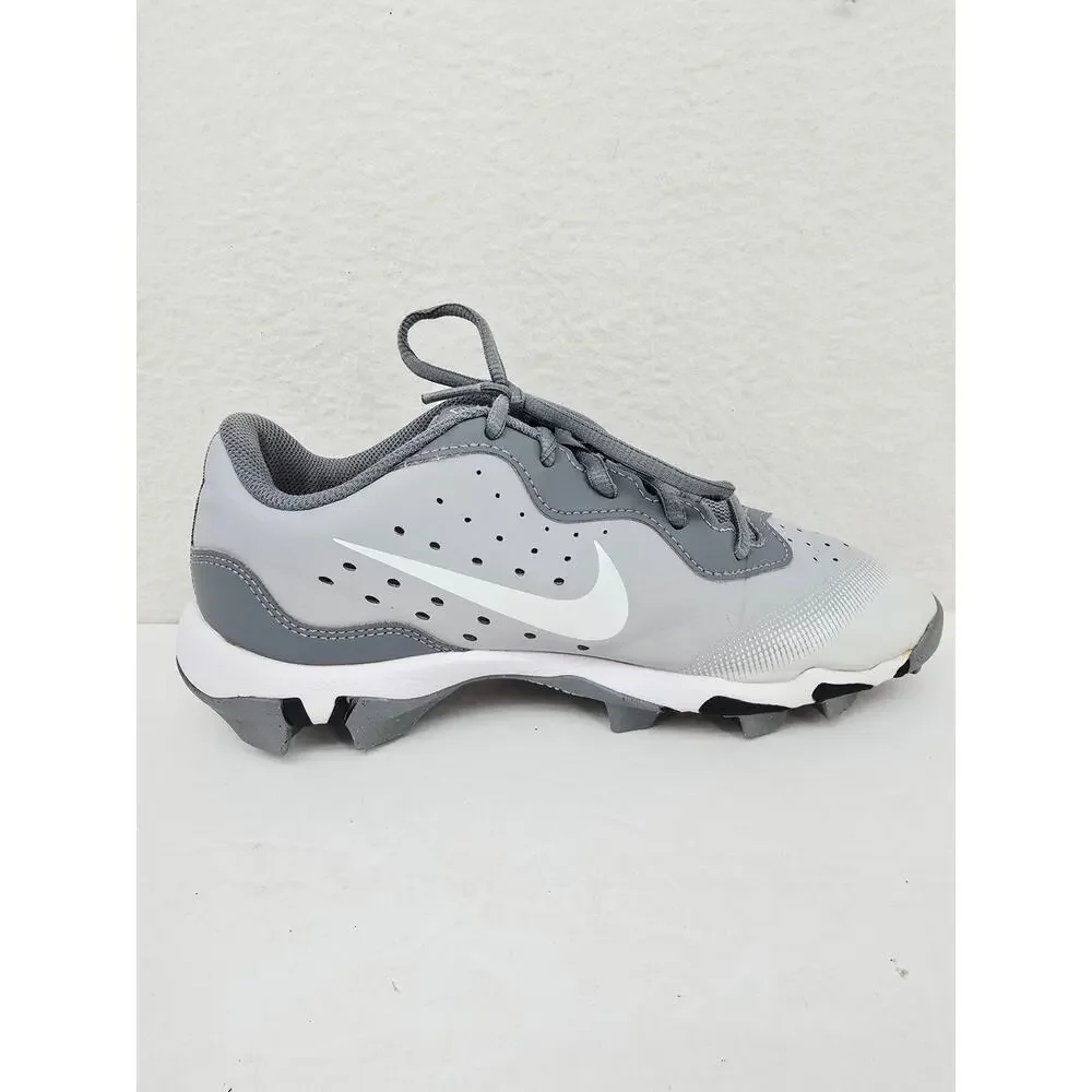 Nike Boys Diamond Baseball Cleats Shoes Gray 6Y